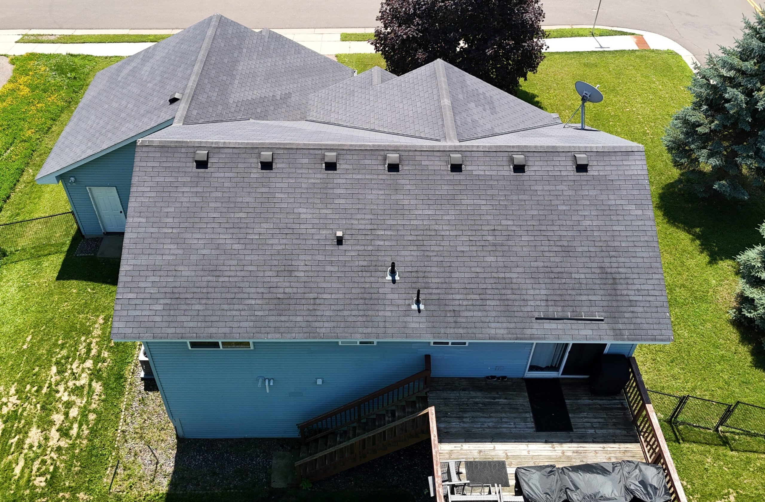 Patched aged roof in Montrose, MN
