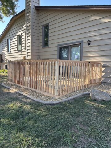 Ground-Level Deck with Gate