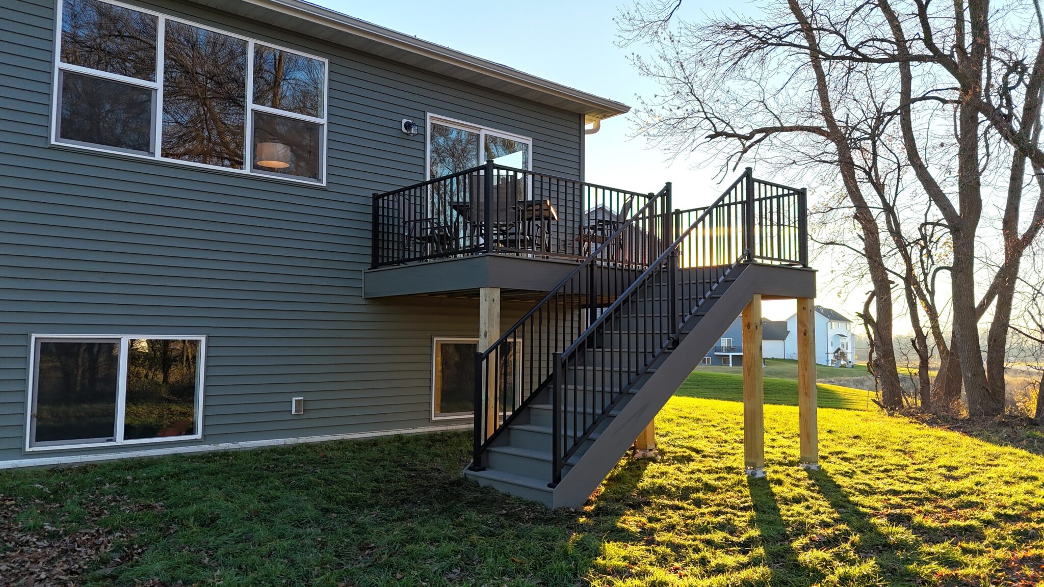 Timbertech Construction TimberTech composite decking with natural woodgrain look