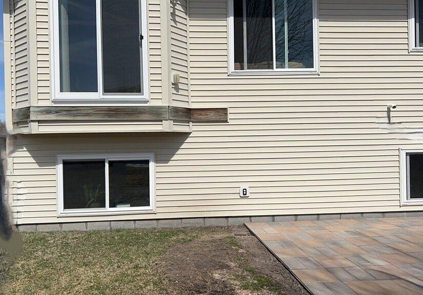 New Construction Deck Before in Rockford, MN